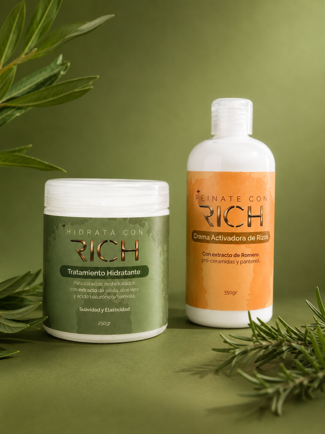1. Kit Peinate + Hidratá con Rich